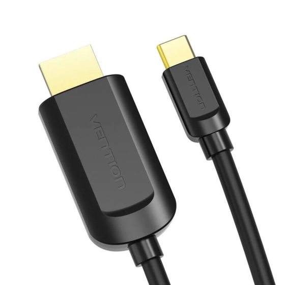 Кабель Vention Type-C до HDMI 4K 1.5м чорний Київ