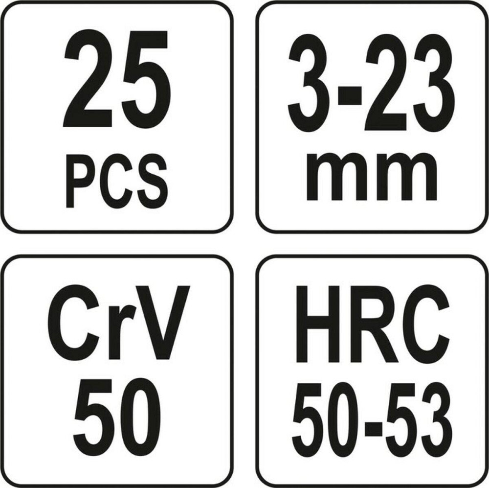 Набір екстракторів YATO 25 Од. Ø= 3-23 мм, для зломаних гвинтів [10] Одесса - изображение 5