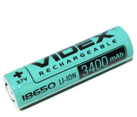 Акумулятор Videx Li-ion 18650 3400mAh 3,7V (без захисту) Вінниця