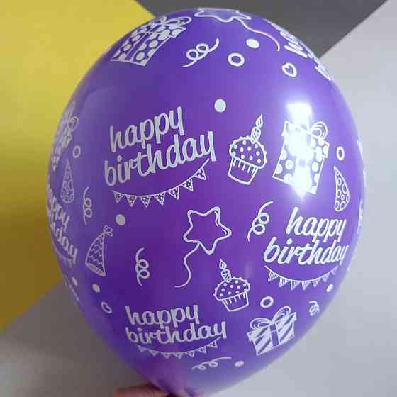 Набір повітряних куль happy birthday 6шт Київ