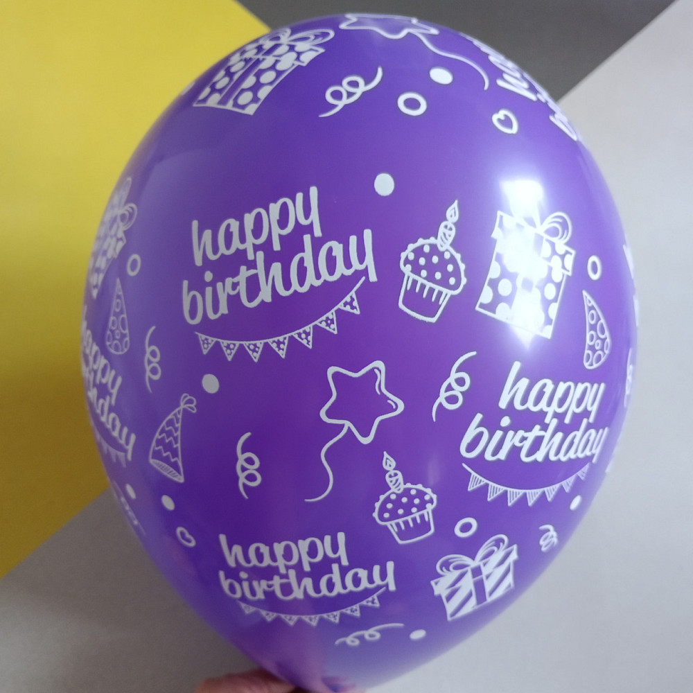 Набор воздушных шаров happy birthday 6шт. Киев - изображение 1