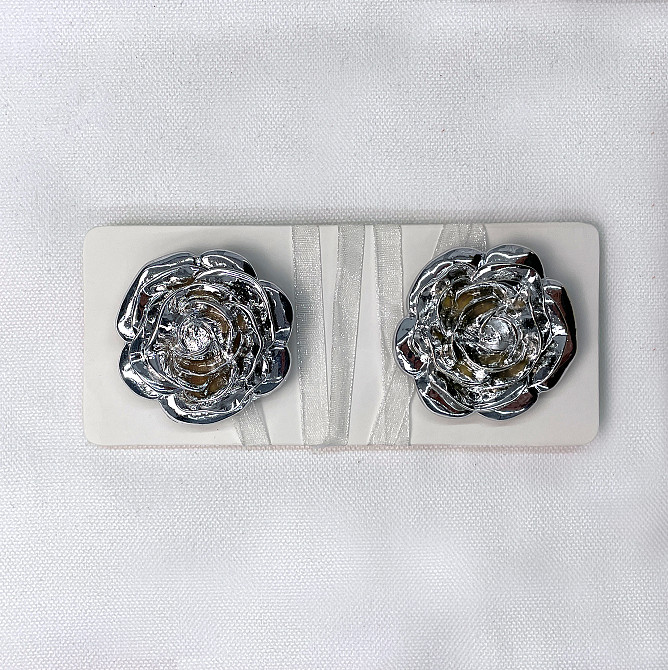 Магніти для штор і гардин Танго набір 2 шт Сріблястий з коричневим (81-161) Київ - фото 5