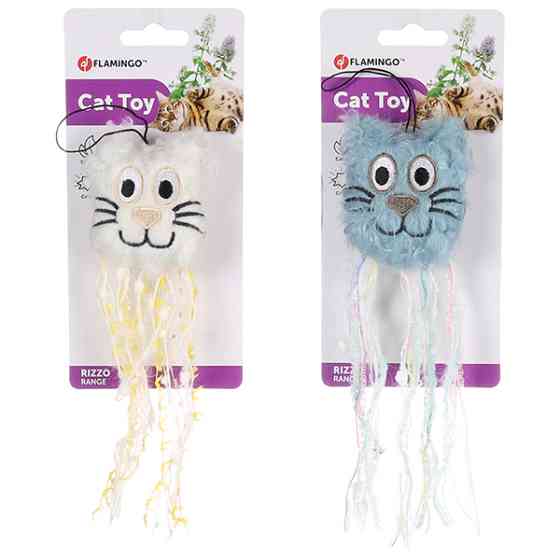 Flamingo Rizzo Cat Head ФЛАМИНГО РИЦЦО ГОЛОВА КОТА шуршащая игрушка с кошачьей мятой для котов Киев