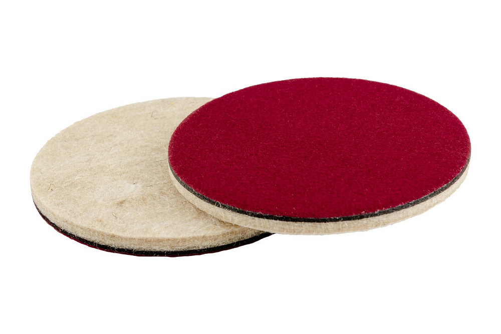 Круг полірувальний MASTERTOOL на липучці з натуральної повсті м'який вологостійкий 6 мм Ø 125 мм набір 5 шт 08-9712 Коломыя - изображение 3