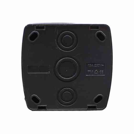 Розетка с заземлением с крышкой 16А, Acura графит Днепр