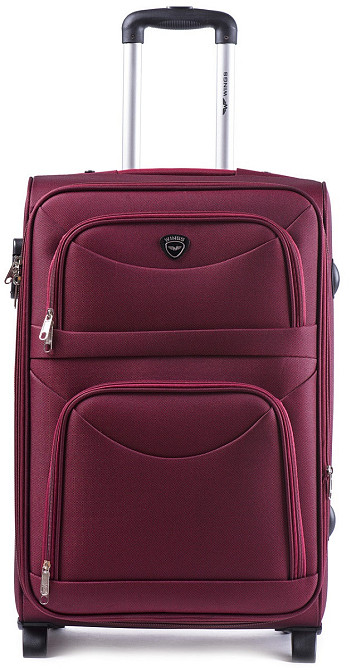 Чемодан тканевый WINGS 6802 малый бордовый 2 колеса Киев - изображение 1