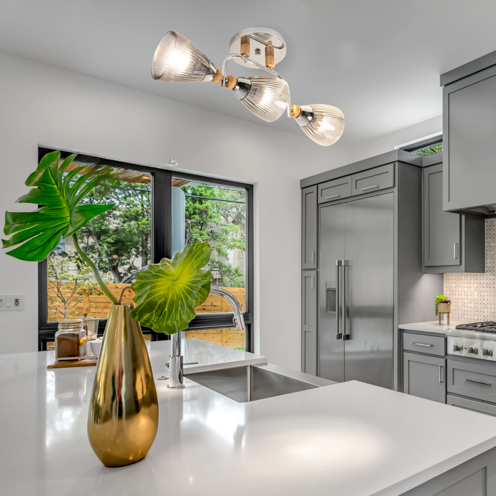 SIRIUS Люстра стельова Sirius Л 8084/3А на 3 плафони Київ - фото 4