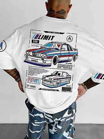 Футболка мужская с принтом  44 Белая 2634325693 Днепр