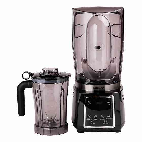 Бесшумный блендер Sokany с 2-литровой чашей для смузи и коктейлей, портативный 6000 Вт SK-03037 Киев