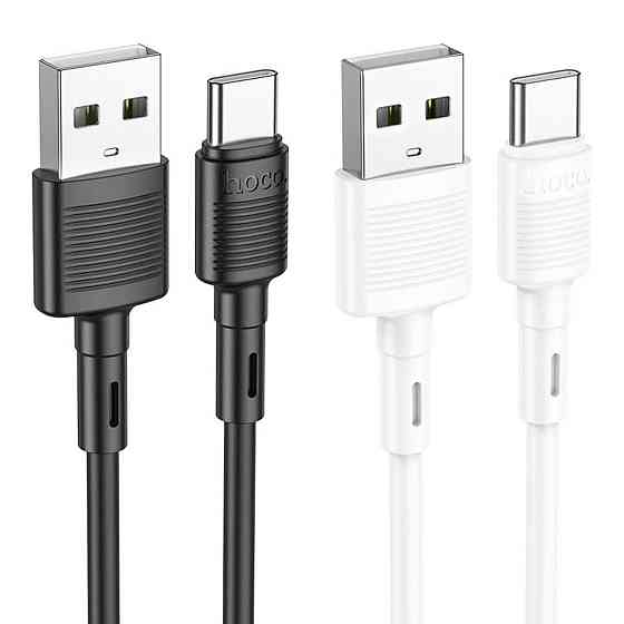Кабель USB - Type-C HOCO X83 3A 1m PVC PVC конектори колір білий 6931474770912 Одеса