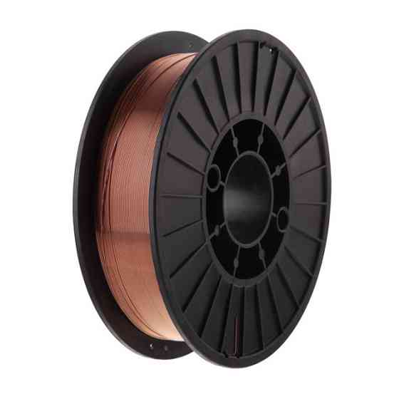 Провод сварочный омеднённый, 0,8 мм, 5 кг, ER70S-6 INTERTOOL EW-5008 Киев