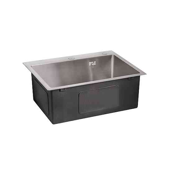 Мийка для кухні інтегрована Lidz Handmade H5045 (LDH5045BRU35383) Brushed Steel 3,0/1,0 мм Київ