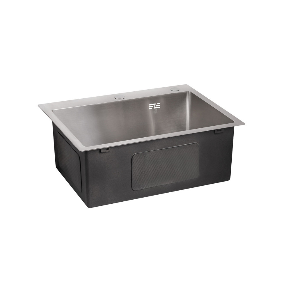 Мийка для кухні інтегрована Lidz Handmade H5045 (LDH5045BRU35383) Brushed Steel 3,0/1,0 мм Київ - фото 4