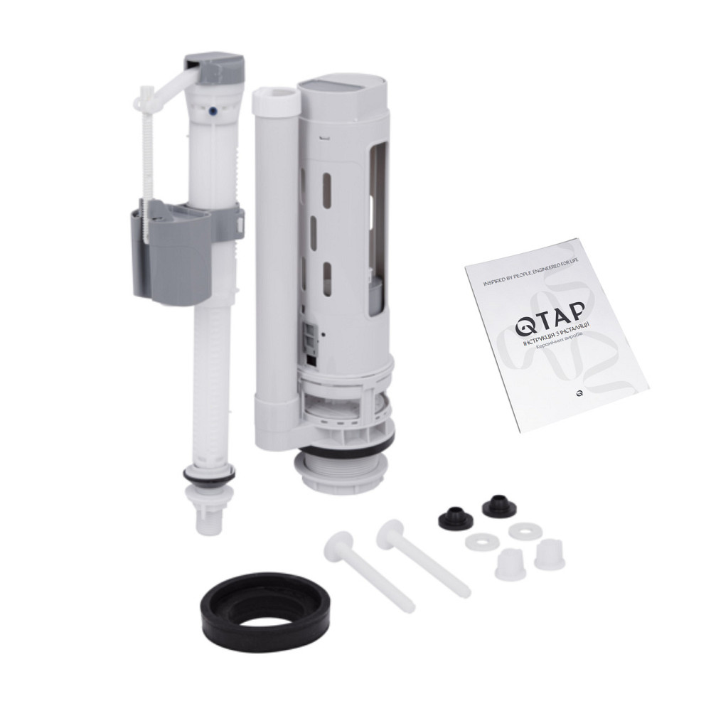 Унітаз-компакт Qtap Nando безобідковий із сидінням Soft-close QT12221222AW Київ - фото 9