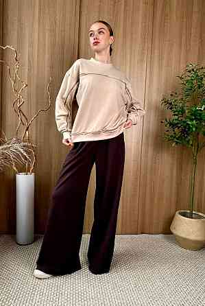 Женский стильный повседневный костюм из трехнитки диагональ Одесса