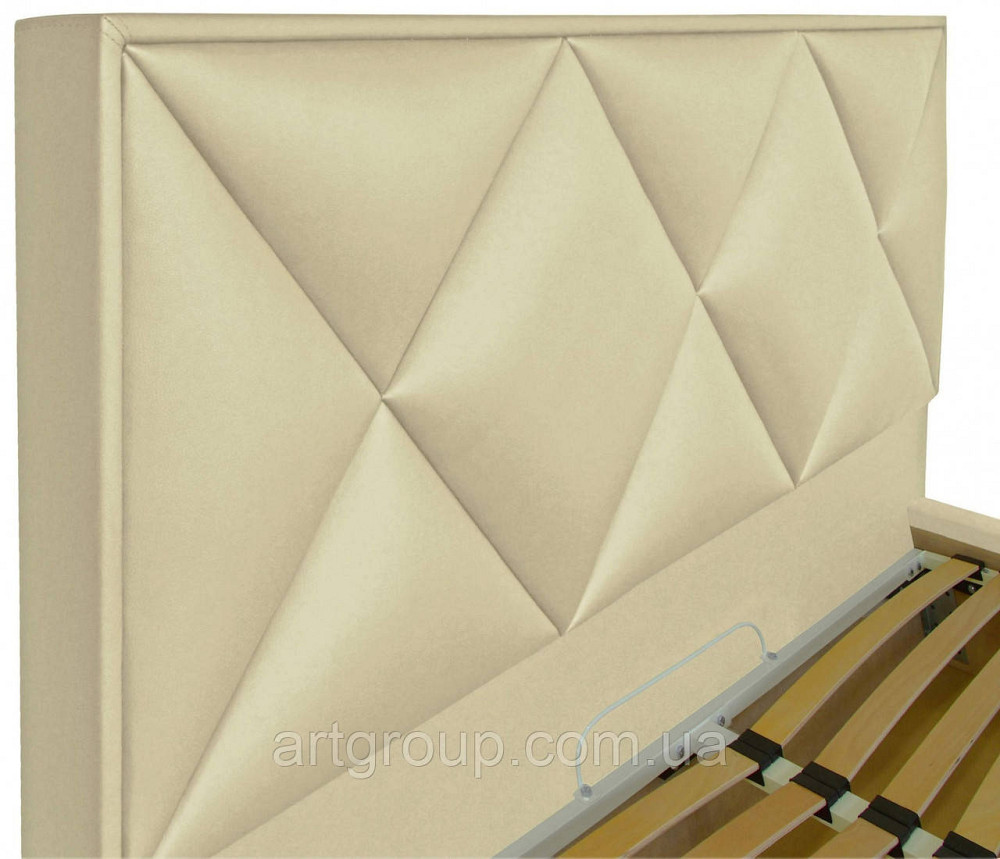 Кровать Двуспальная Leeds Comfort 160 х 190 см Fly 2207 A1 С подъемным механизмом и нишей для белья Бежевый Днепр - изображение 14