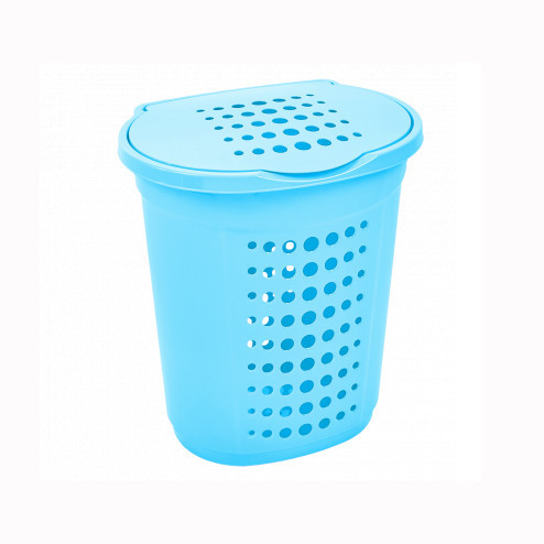 Корзина для белья 60 л Голубая, Алеана. Одесса - изображение 1