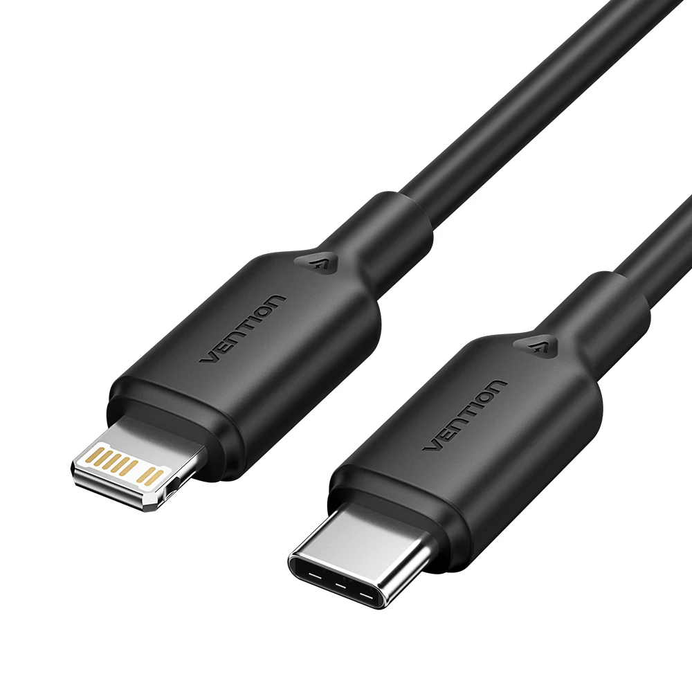 Кабель Vention USB-C на Lightning 2м черный Киев - изображение 4