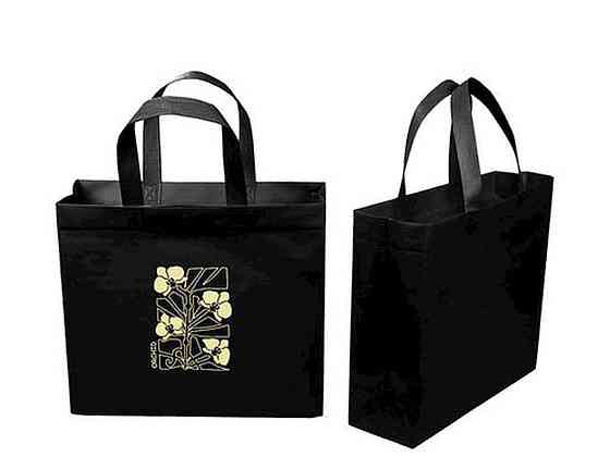 Эко сумка бокс с печатью ORCHID черный с замком 320x270x100 до 500мм ТМ ЕCOBAG Киев