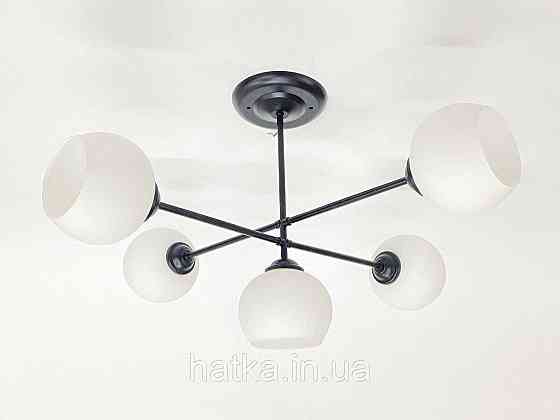 Підвісна люстра на 5 плафонів 91175B/5 чорна Київ