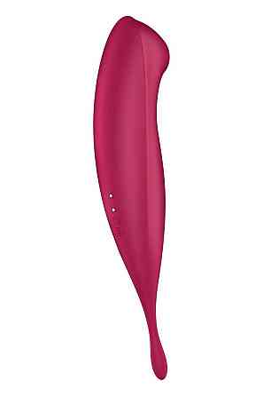 Смарт-вибратор для клитора с вакуумной стимуляцией Satisfyer Twirling Pro+ dark red Sex Aura Киев