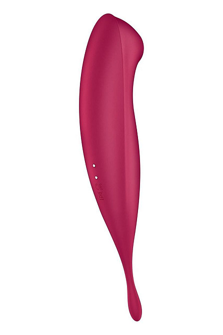 Смарт-вибратор для клитора с вакуумной стимуляцией Satisfyer Twirling Pro+ dark red Sex Aura Киев - изображение 6