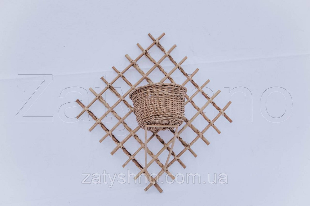 Кошик із лози на стіну | декоративний кошик із лози | кошики з лози Київ - фото 3