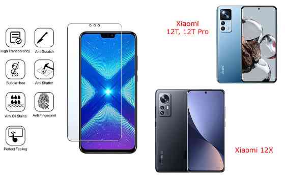 Захисне скло NeoGlass для Xiaomi 12T, 12T Pro, 12X – надпрозоре та стійке Київ