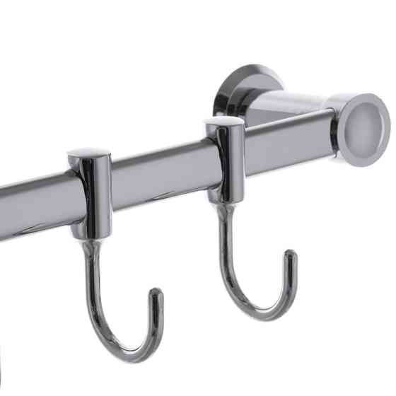 Планка с 6 крючками 41 см Haiba HB205-6 (HB0492) для удобного хранения Харьков