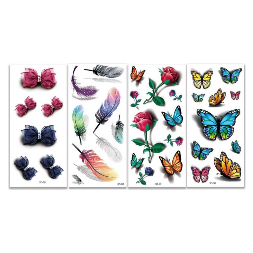 Набор временных тату 