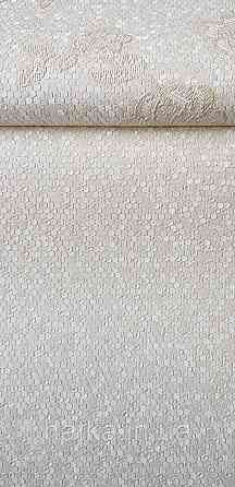 Шпалери вінілові на флізеліні AdaWall Signature1.06х10 точки маленькі круги структурні пісочні білі 3д Київ