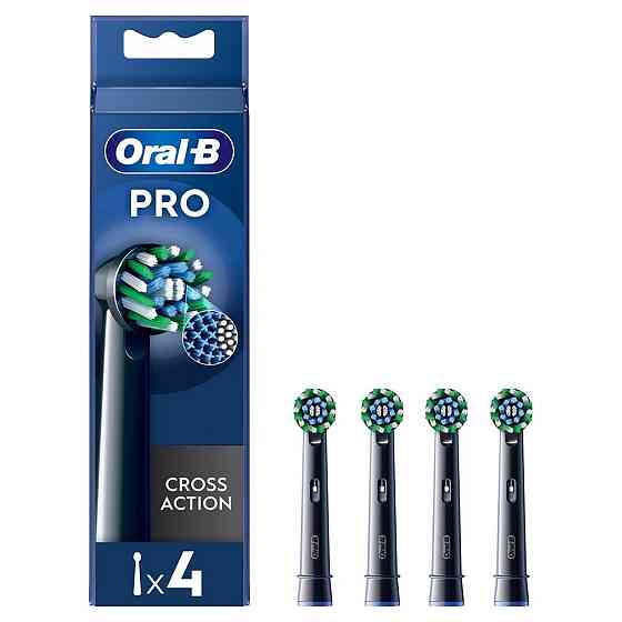 Насадка для зубної електрощітки Braun Oral-B Pro Cross Action Black EB50BRX (4 шт.) ( 27525 ) Харків