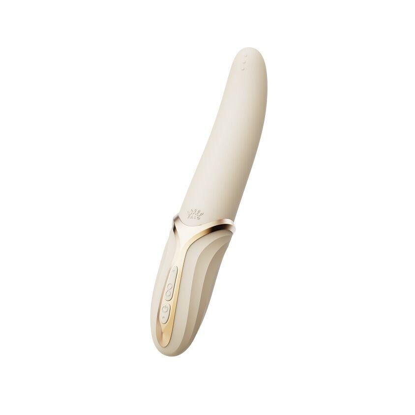 Вибратор Zalo – EVE Ivory White, вибрация + ротация, имитация язычка, подогрев до 39 °C Sex Aura Киев - изображение 1