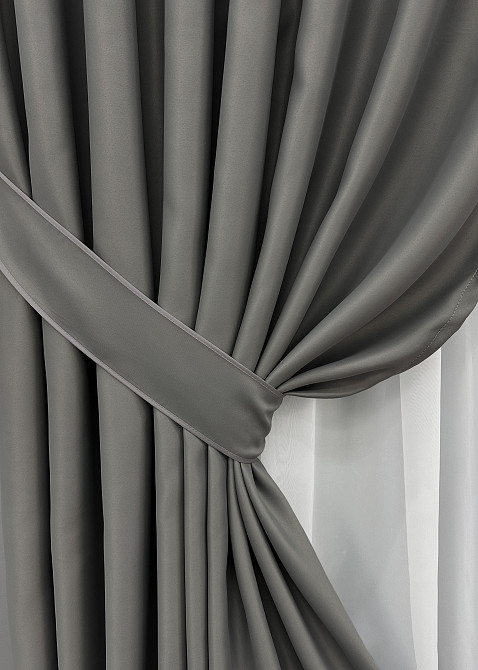 Комплект готовых штор VR-Textil Bagema Rvs № 1823ш Муссон 200х290 см 2 шт (32-142) Киев - изображение 5