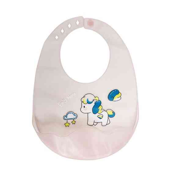 Дитячий силіконовий слюнявчик MGZ-0618-2 на застібці Вінниця