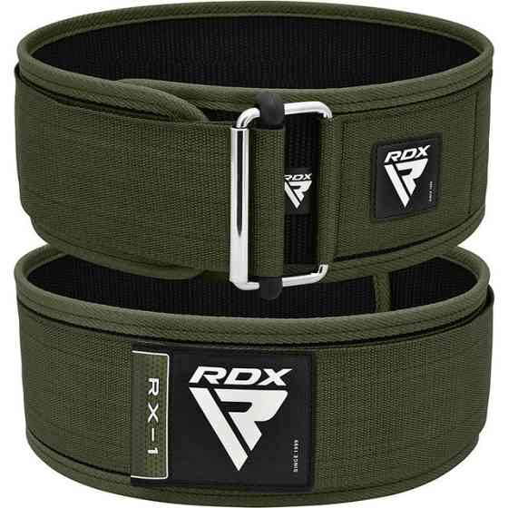 Пояс для важкої атлетики RDX RX1 Weight Lifting Belt Army Green S Каменское