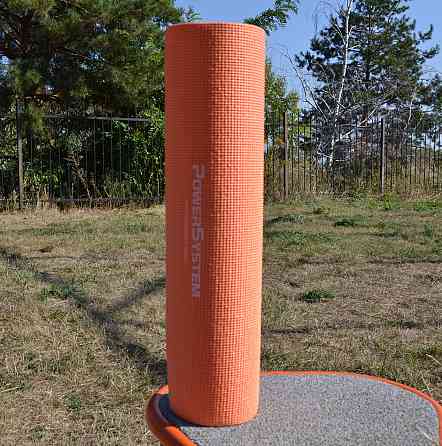 Килимок для йоги та фітнесу Power System PS-4014 PVC Fitness-Yoga Mat Orange (173x61x0.6) Луцьк