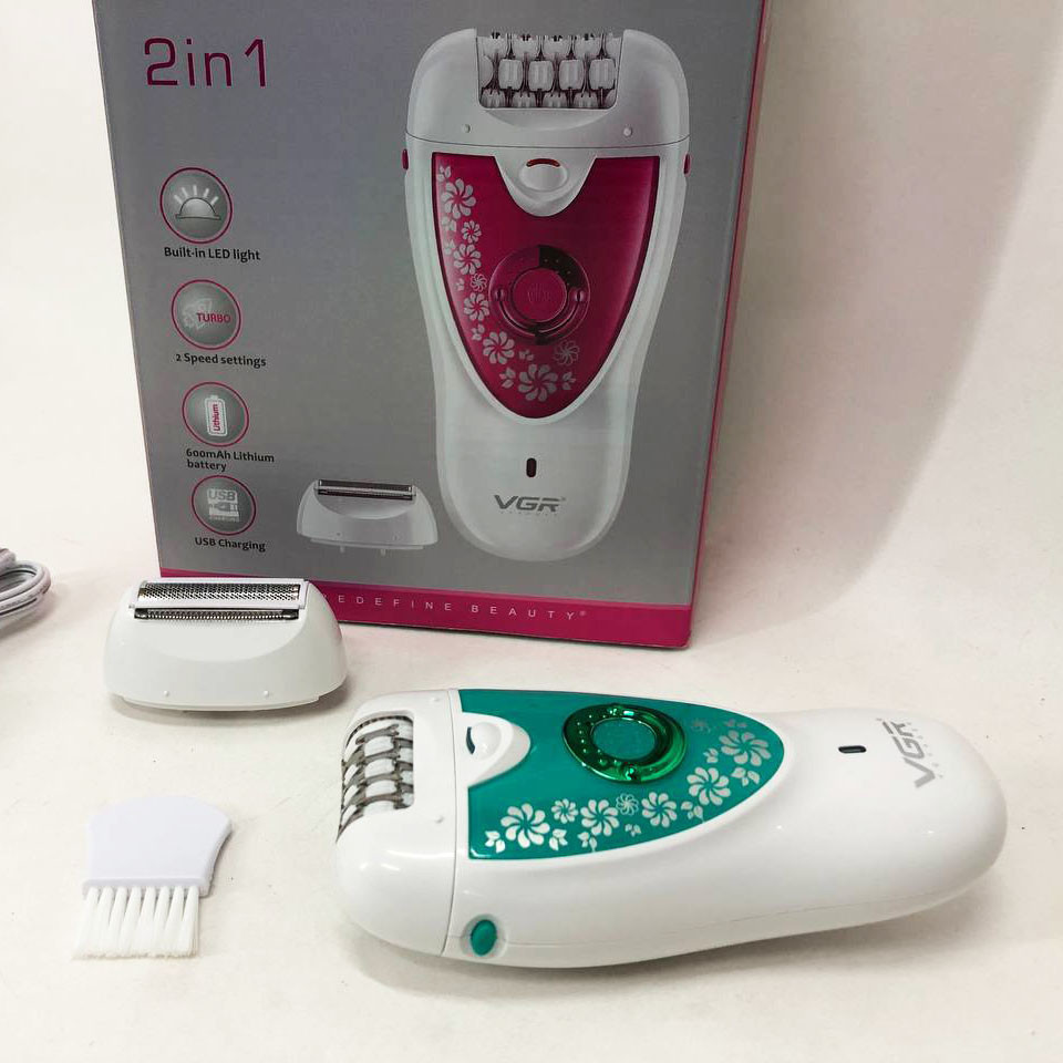 Бритва женская электрическая для тела VGR V-722, Эпилятор пинцет аккумуляторный, Депилятор JG-600 для волос Киев - изображение 5
