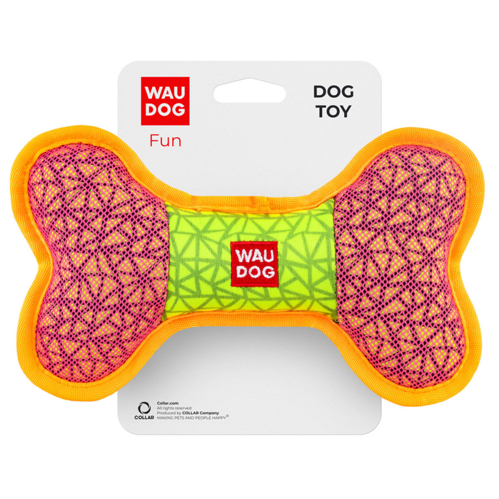 Іграшка для собак WAUDOG Fun, "Кістка", Ш 20 см, Д 12 см рожевий Київ - фото 1