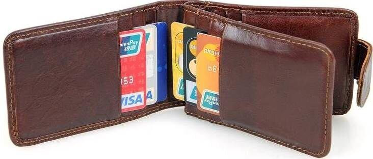 Кредитница чоловіча Vintage 14509 шкіряна Коричнева Київ - фото 5