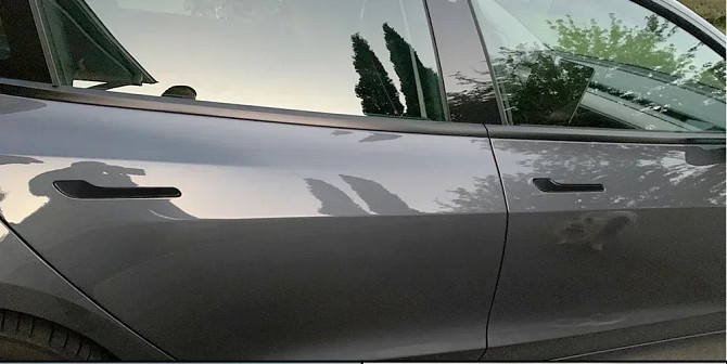 Чорні захисні наліпки на автомобільні ручки Aim Black Anti-scratch (для Tesla Model 3, Y, 4шт) Николаев - изображение 2