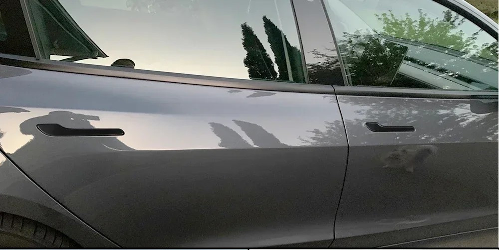 Чорні захисні наліпки на автомобільні ручки Aim Black Anti-scratch (для Tesla Model 3, Y, 4шт) Миколаїв - фото 2