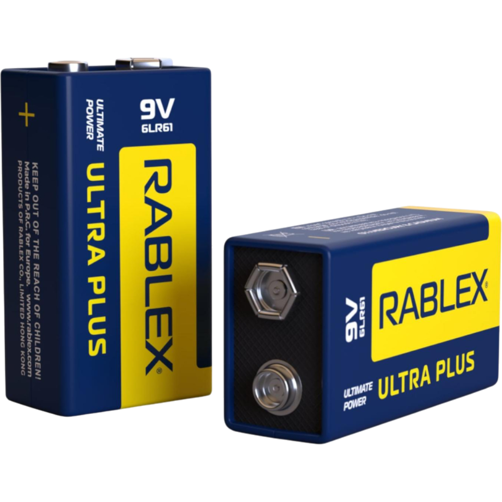 Батарейка Rablex 6F22 9V ultra plus Alkaline Крона Дніпро - фото 1