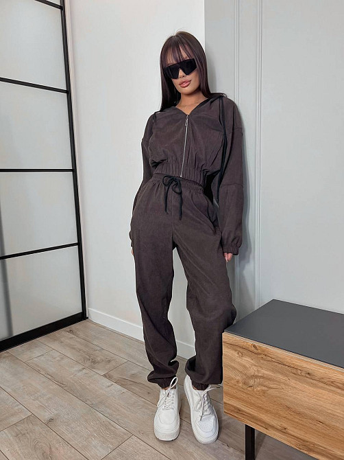 Женский прогулочный спортивный костюм двойка: кофта и штаны микровельвет Одесса - изображение 1