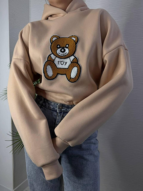 Жіноча стильна повсякденна худі з малюнком якісна трьохнитка на флісі Одеса - фото 4