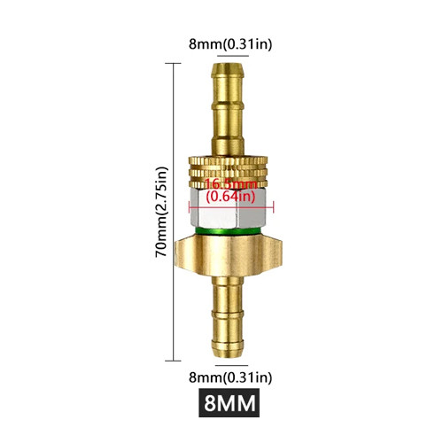Штуцер М14x1.5 с корпусным шестигранником под шланг 8мм, елочка, латунь Вінниця - фото 4