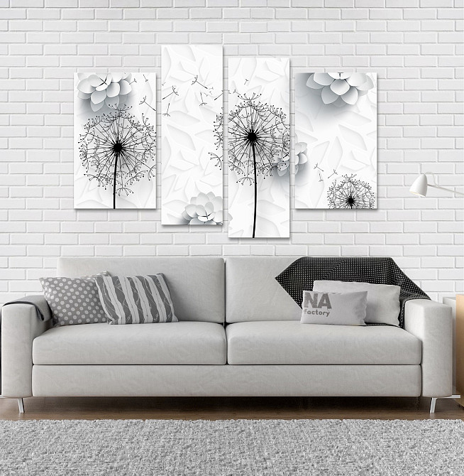 Модульна картина Абстракція Квіти Art-56_4 Київ - фото 2