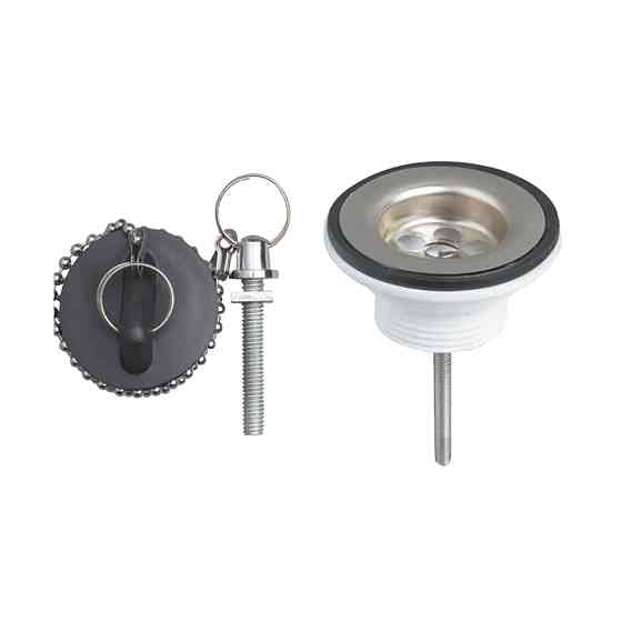 Wirquin Клапан донный для раковины с пробкой на цепочке 1¼" Ø33мм WIRQUIN (9545822) Киев