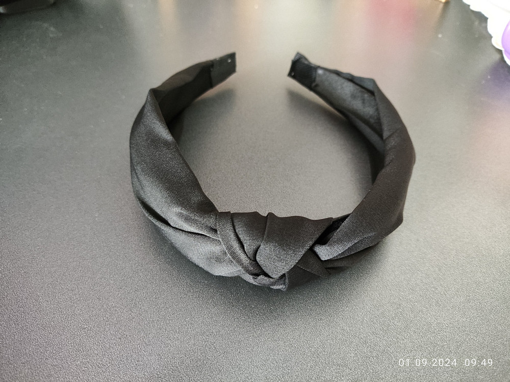 Обруч ободок для волосся Чорний Сміла - фото 1