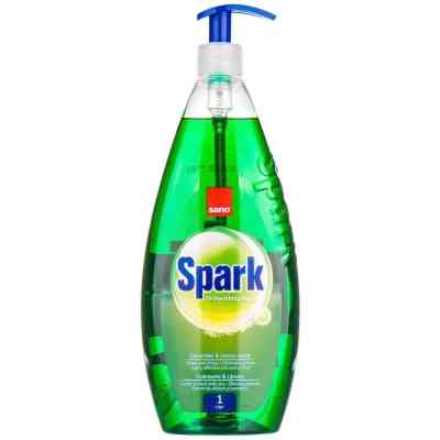 Средство для ручного мытья посуды Sano Spark Огурец и Лайм 1 л (7290108350531) Винница
